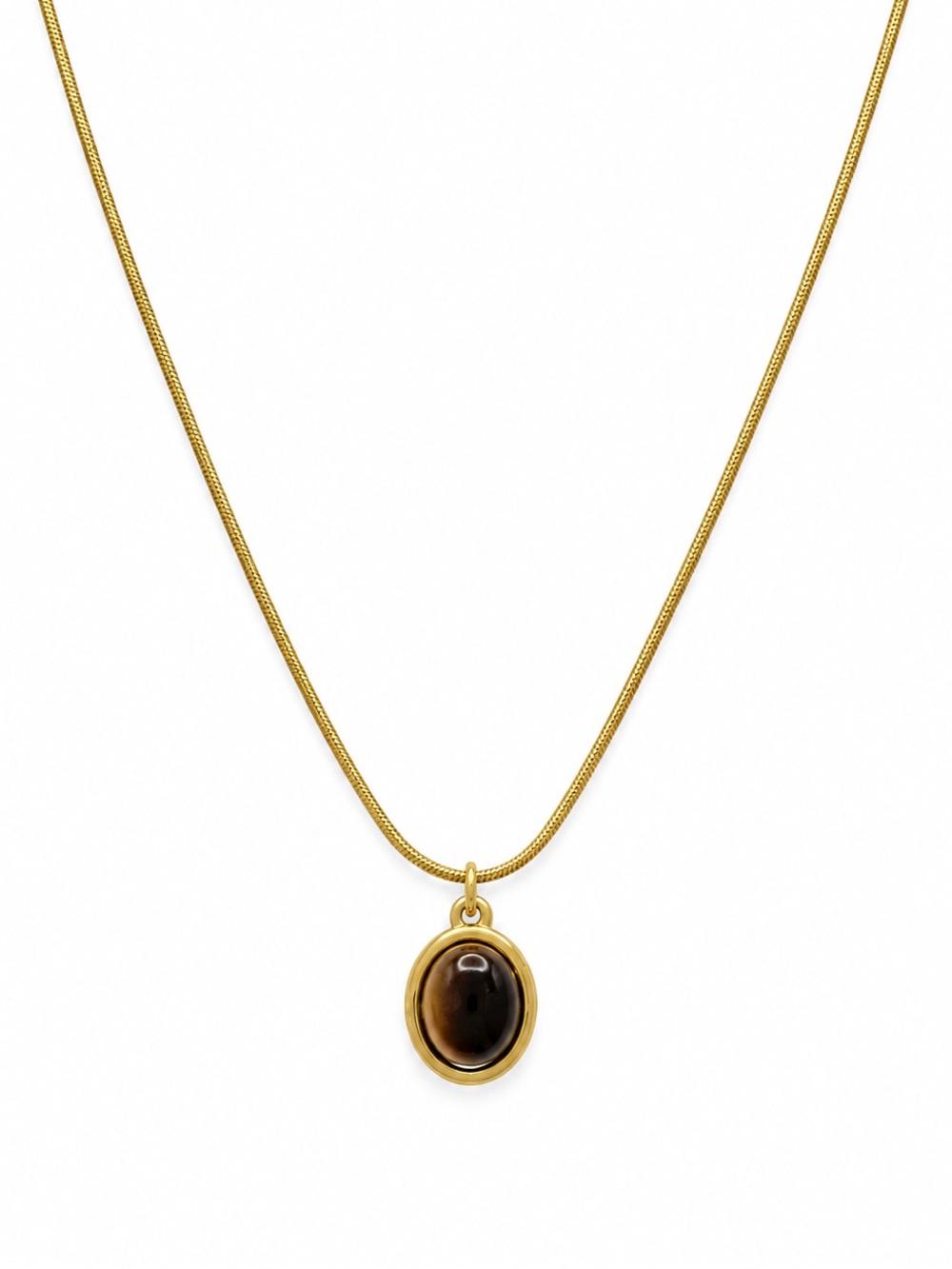Tiger’s Eye Oval Necklace